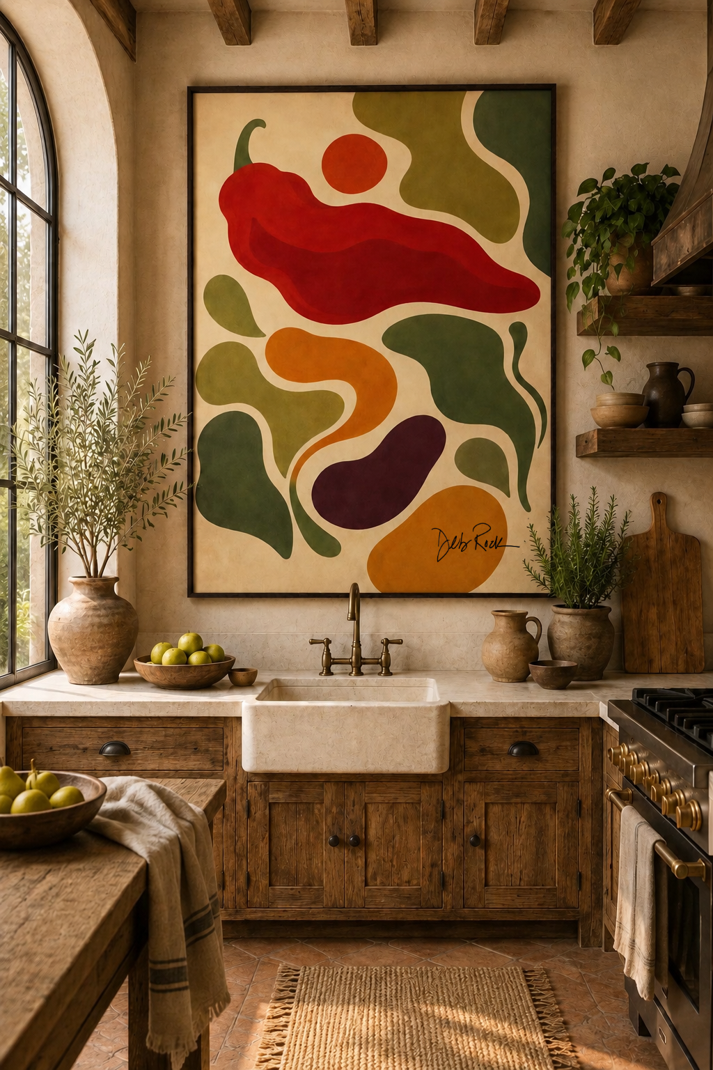 La Dama – Sensual Still Life Canvas | Wine Country Kitchen Art