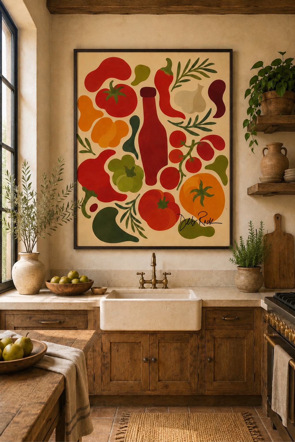 La Botella – Culinary Ritual Canvas Art | Wine Country Kitchen Decor