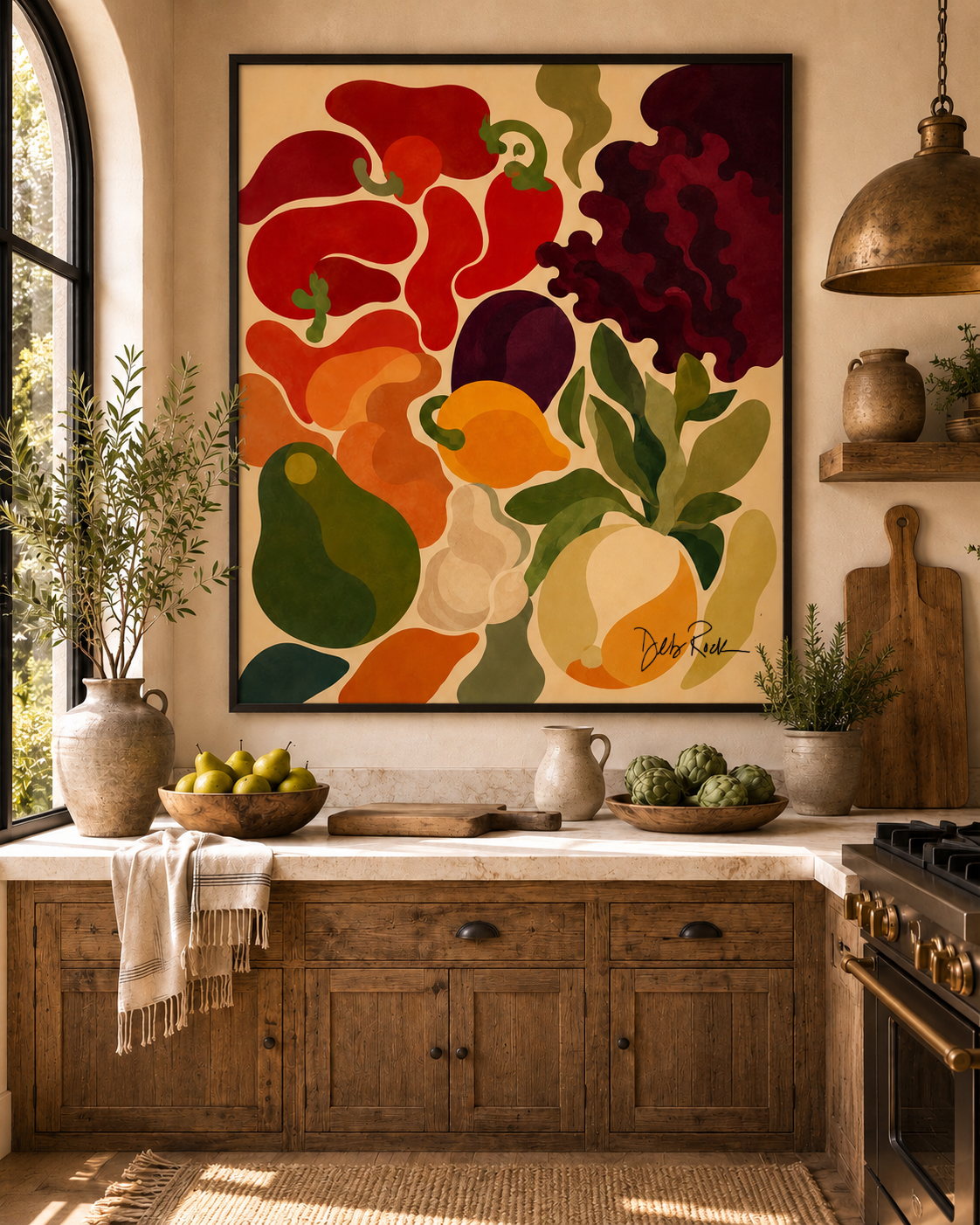 La Salsa – Culinary Still Life Canvas | Mediterranean Kitchen Wall Art